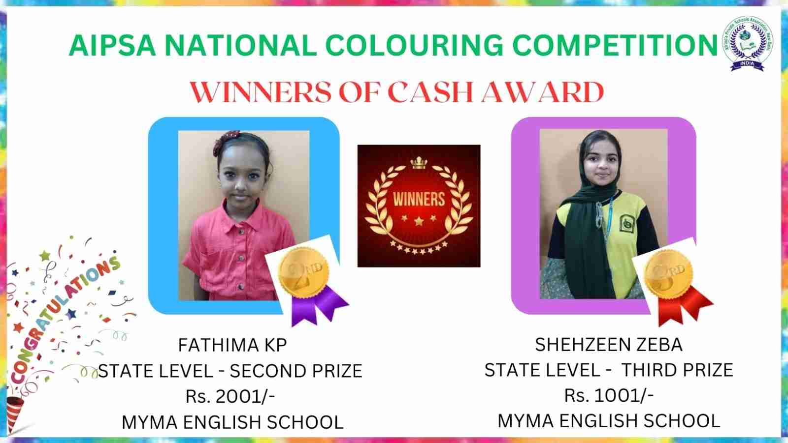 Prize distribution 2023 & 2024 - Colouring & Scholarship Examinations - State level @ MYMA English School, Padanna, Kasragod