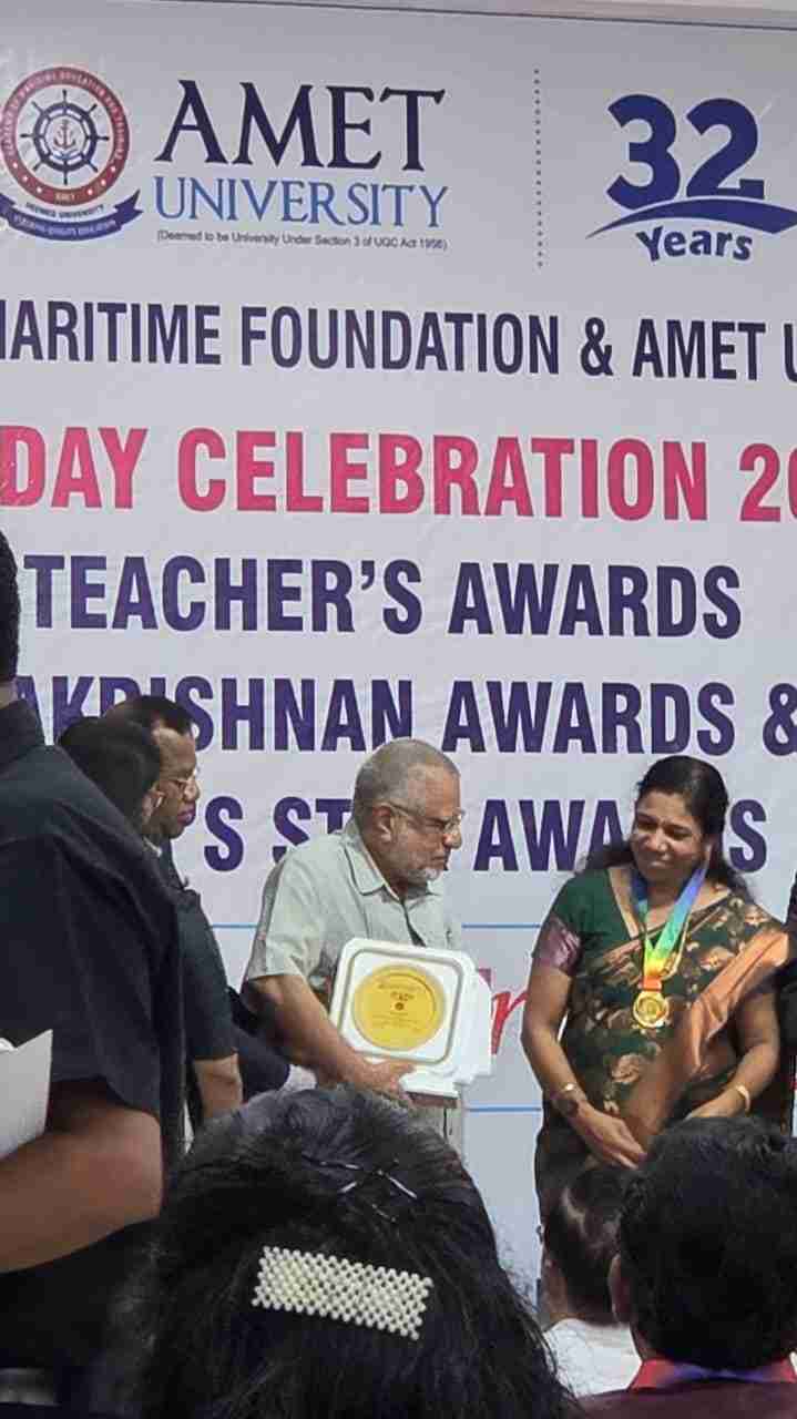 AMET UNIVERSITY - KERALA TEACHERS' AWARDS 2025